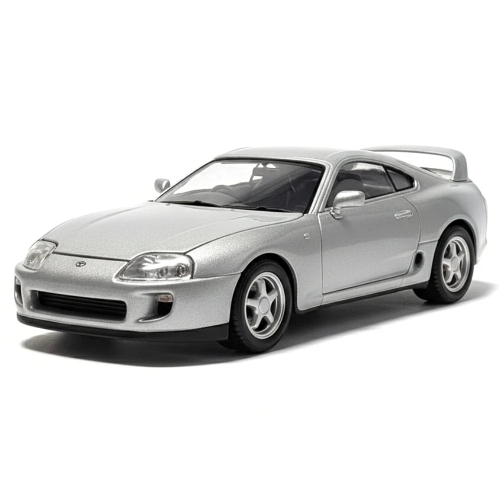 [Mtech] 1:43 Toyota 1998 Supra A80 Silver Model Car Die-Cast