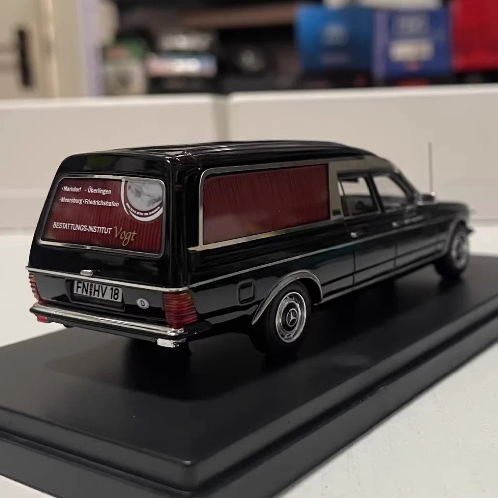 [NEO] 1:43 Mercedes-Benz 1978 W123 Hearse Black Model Car Die-Cast