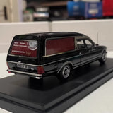 [NEO] 1:43 Mercedes-Benz 1978 W123 Hearse Black Model Car Die-Cast