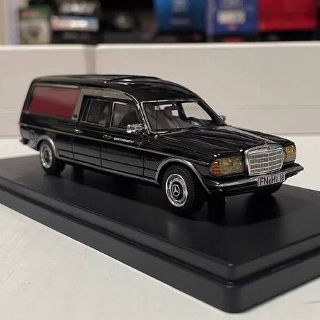 [NEO] 1:43 Mercedes-Benz 1978 W123 Hearse Black Model Car Die-Cast