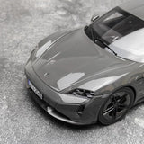 [NOREV] 1:18 Porsche 2024 Taycan Turbo S Slate Grey Neo Model Car Die-Cast
