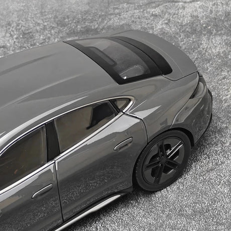 [NOREV] 1:18 Porsche 2024 Taycan Turbo S Slate Grey Neo Model Car Die-Cast