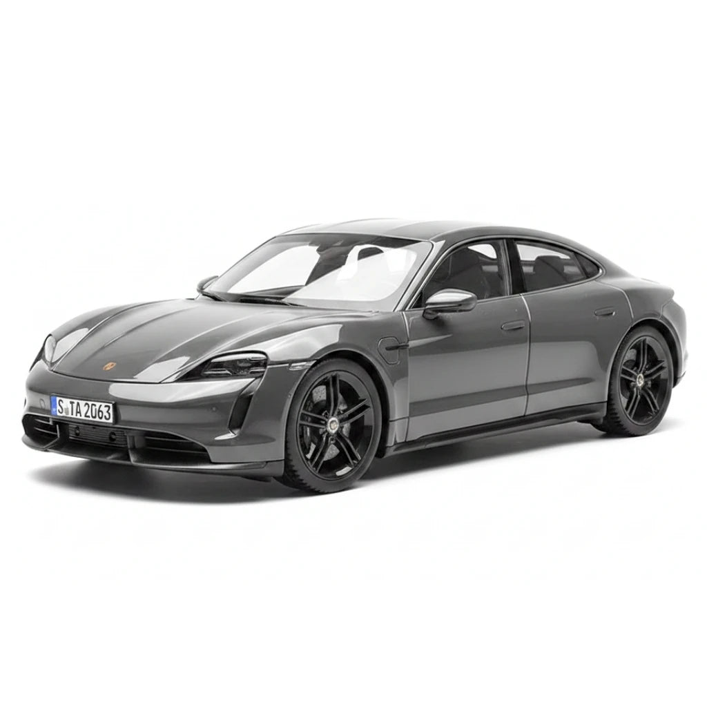 [NOREV] 1:18 Porsche 2024 Taycan Turbo S Slate Grey Neo Model Car Die-Cast