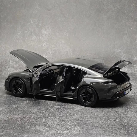 [NOREV] 1:18 Porsche 2024 Taycan Turbo S Slate Grey Neo Model Car Die-Cast