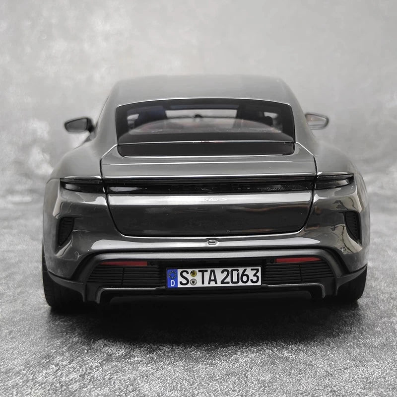 [NOREV] 1:18 Porsche 2024 Taycan Turbo S Slate Grey Neo Model Car Die-Cast