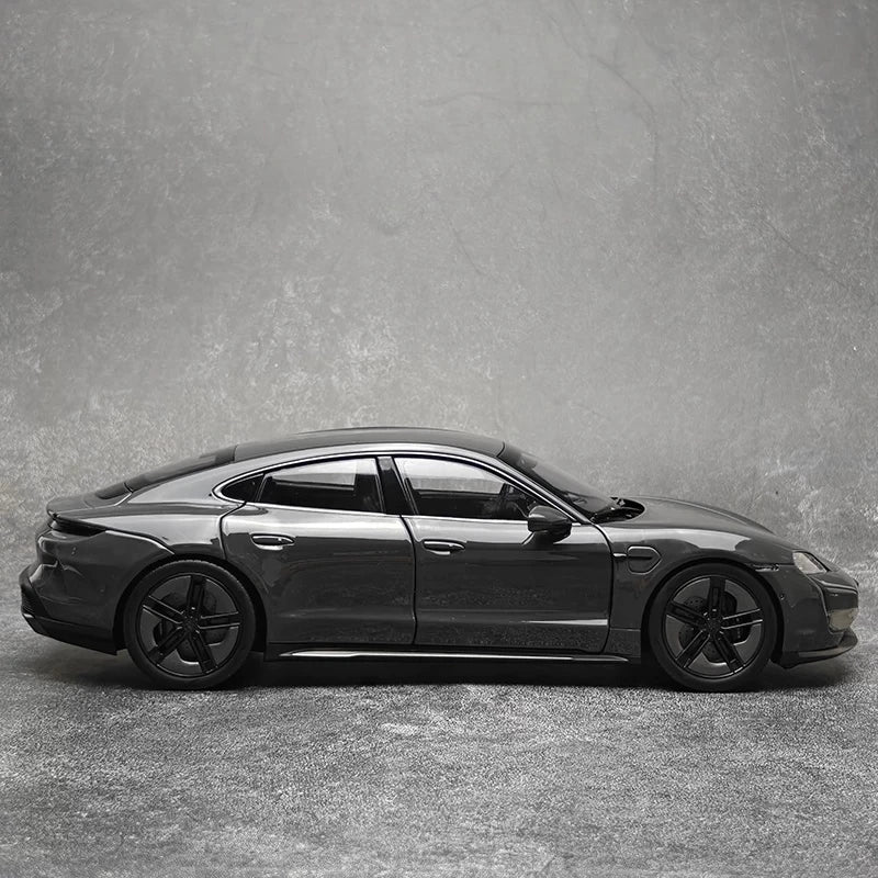 [NOREV] 1:18 Porsche 2024 Taycan Turbo S Slate Grey Neo Model Car Die-Cast