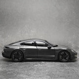 [NOREV] 1:18 Porsche 2024 Taycan Turbo S Slate Grey Neo Model Car Die-Cast