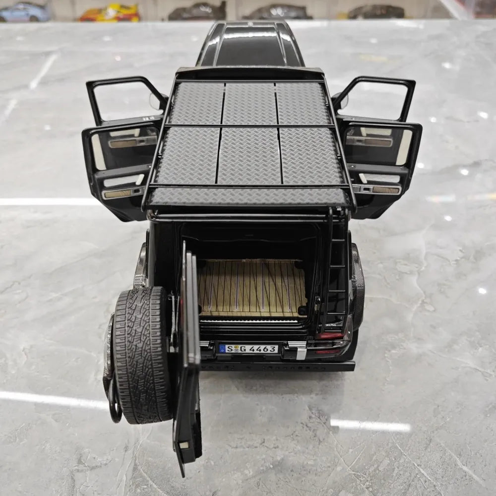 [NZG] 1:18 Mercedes-AMG 2018 G63 4x4 Black Model Car Die-Cast