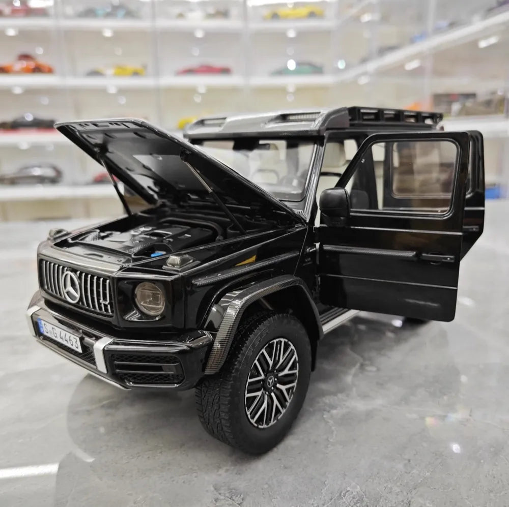 [NZG] 1:18 Mercedes-AMG 2018 G63 4x4 Black Model Car Die-Cast