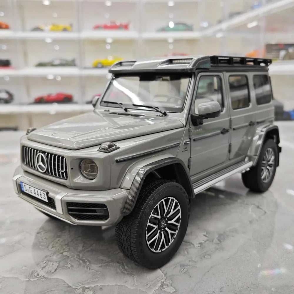 [NZG] 1:18 Mercedes-AMG 2018 G63 4x4 Gray Model Car Die-Cast