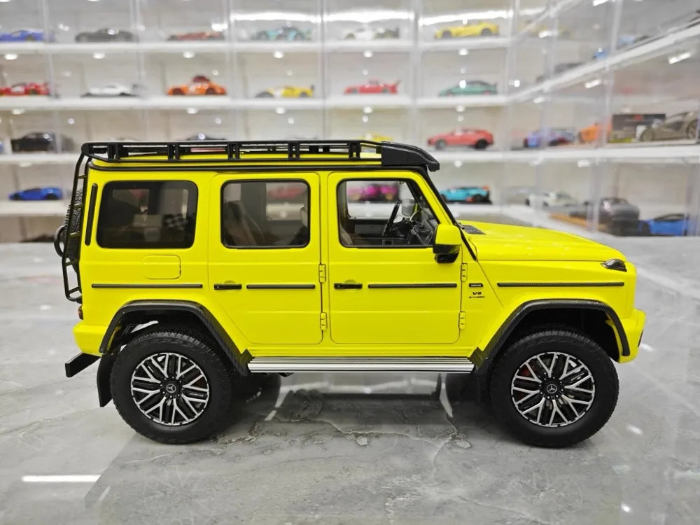 [NZG] 1:18 Mercedes-AMG 2018 G63 4x4 Yellow Model Car Die-Cast