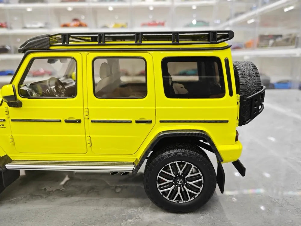 [NZG] 1:18 Mercedes-AMG 2018 G63 4x4 jaune voiture miniature Die-Cast
