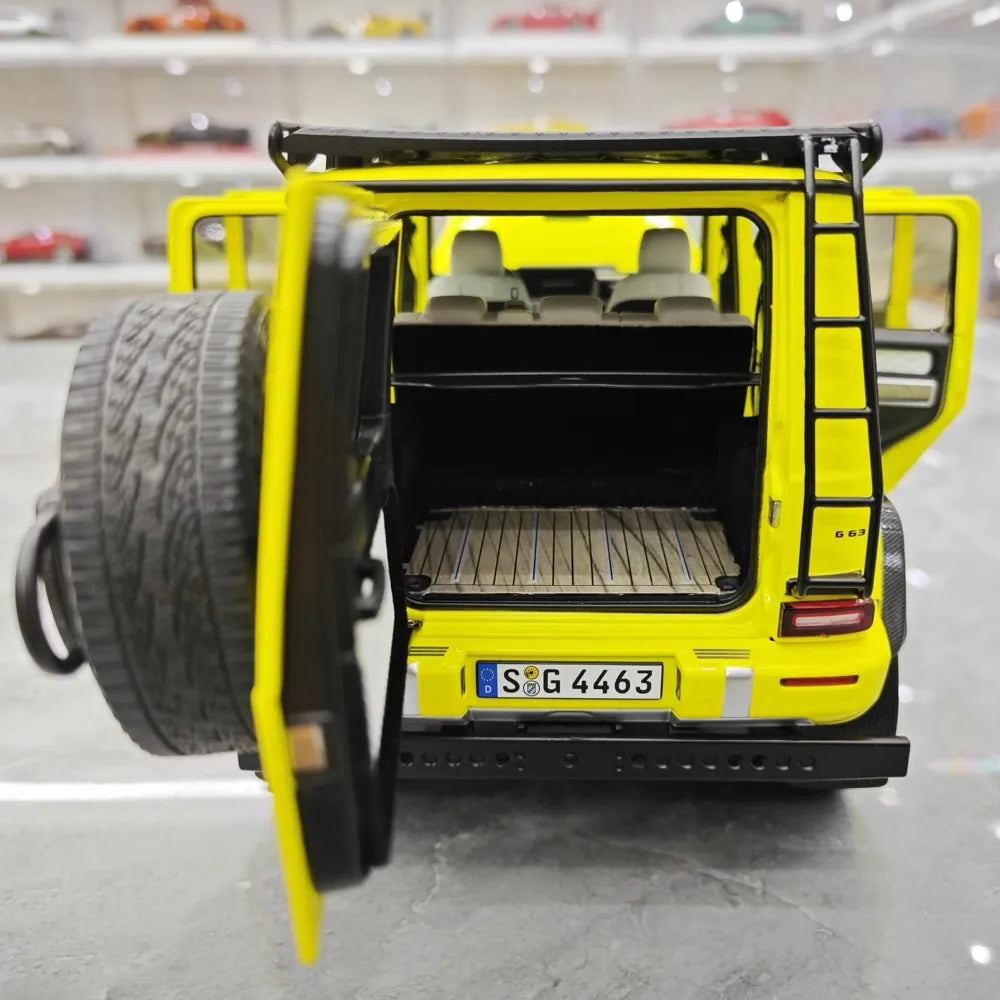 [NZG] 1:18 Mercedes-AMG 2018 G63 4x4 Yellow Model Car Die-Cast
