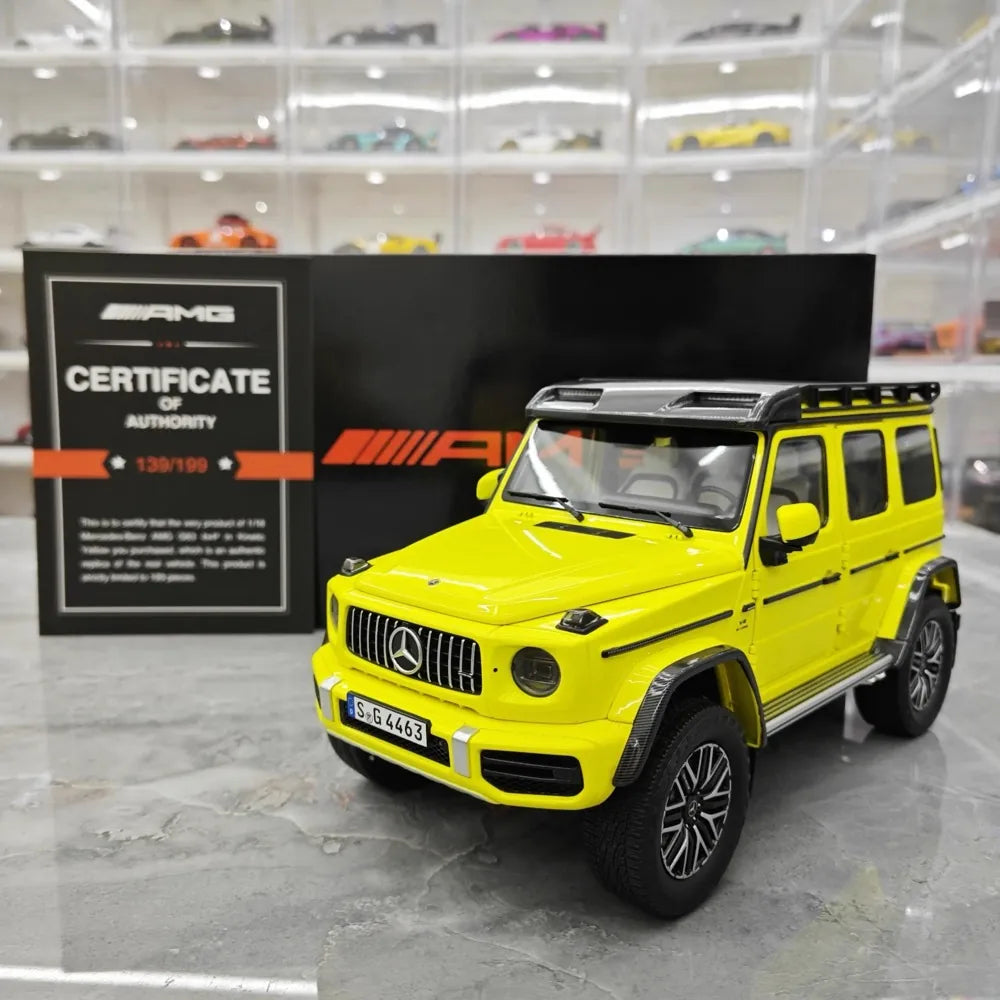 [NZG] 1:18 Mercedes-AMG 2018 G63 4x4 jaune voiture miniature Die-Cast