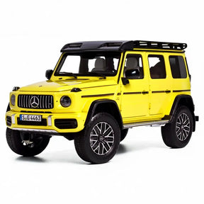 [NZG] 1:18 Mercedes-AMG 2018 G63 4x4 Yellow Model Car Die-Cast