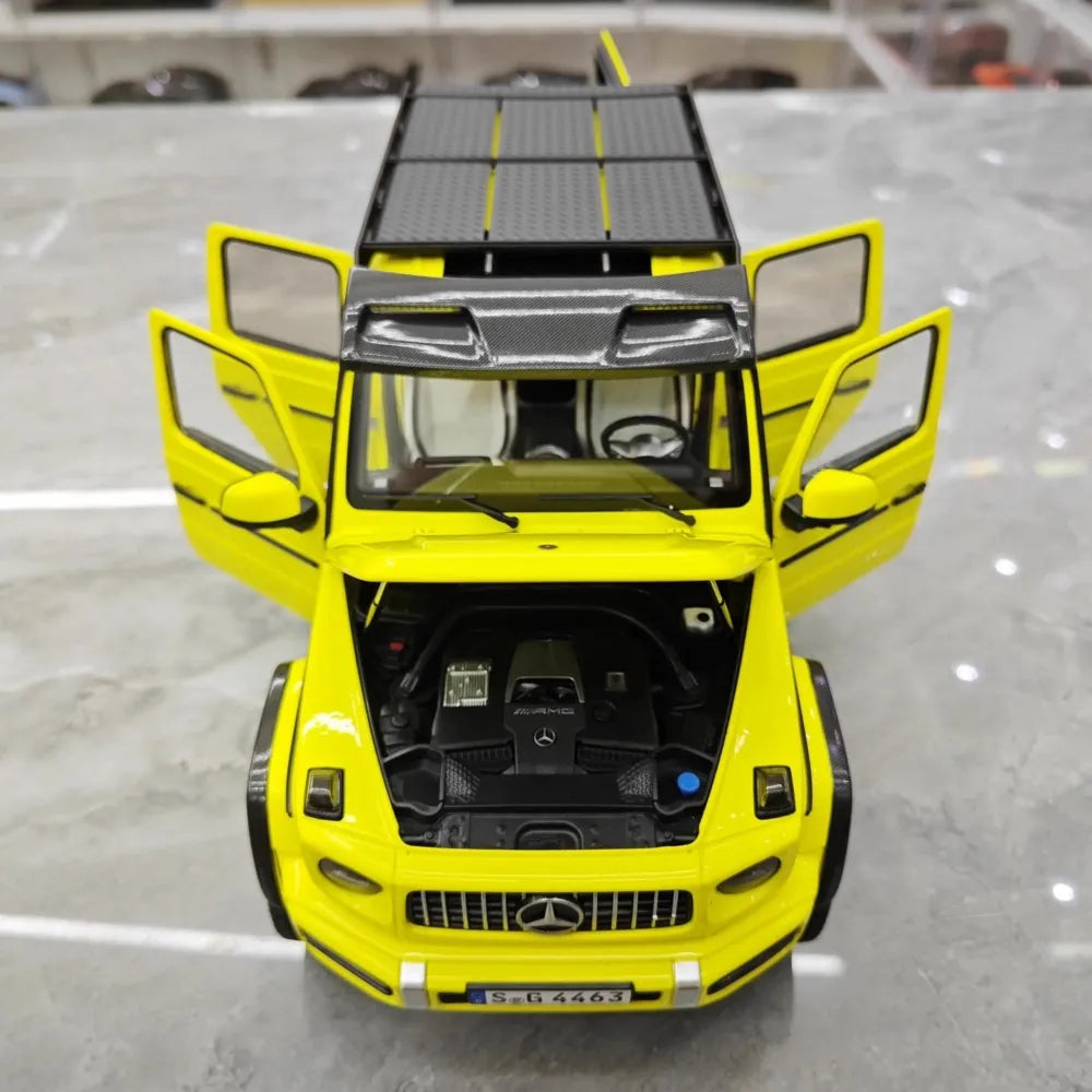 [NZG] 1:18 Mercedes-AMG 2018 G63 4x4 jaune voiture miniature Die-Cast