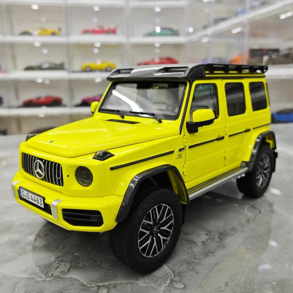 [NZG] 1:18 Mercedes-AMG 2018 G63 4x4 jaune voiture miniature Die-Cast