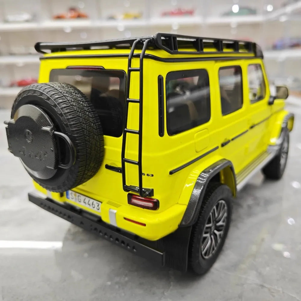 [NZG] 1:18 Mercedes-AMG 2018 G63 4x4 Yellow Model Car Die-Cast