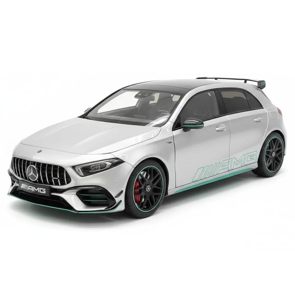 [NZG] 1:18 Mercedes-AMG 2020 A45 S Silver Model Car Die-Cast