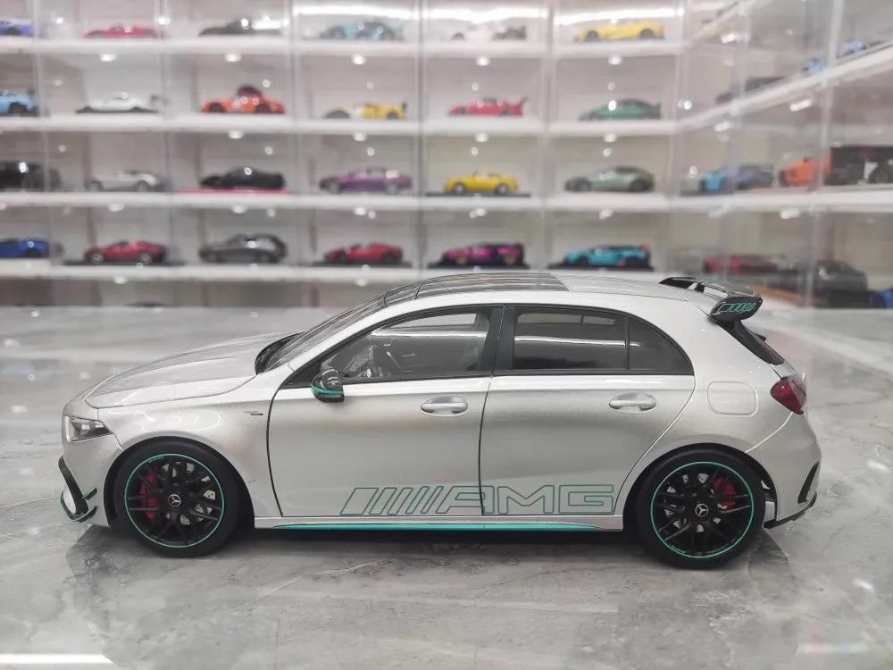 [NZG] 1:18 Mercedes-AMG 2020 A45 S Silver Model Car Die-Cast