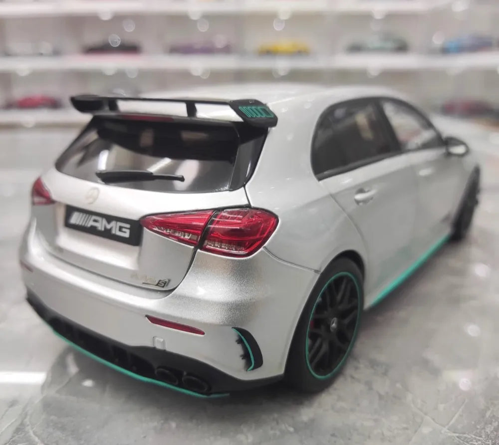 [NZG] 1:18 Mercedes-AMG 2020 A45 S Silver Model Car Die-Cast