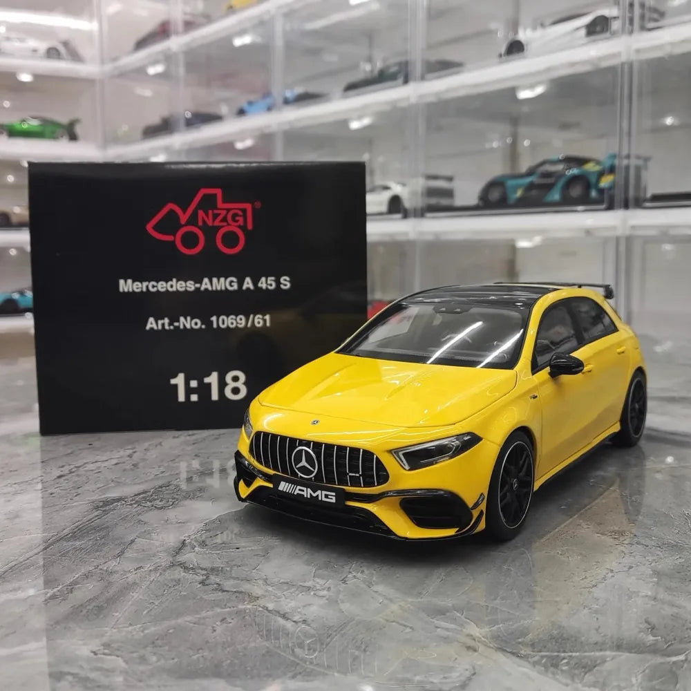 [NZG] 1:18 Mercedes-AMG 2020 A45 S jaune voiture miniature Die-Cast
