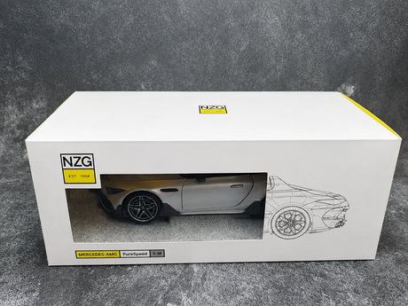 NZG Mercedes-AMG 2025 PureSpeed Mystic Silver Magno 1:18 – Modello Pressofuso da collezione