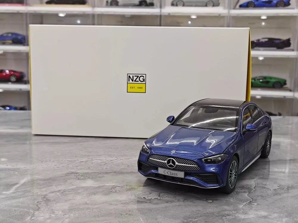[NZG] 1:18 Mercedes-Benz 2025 C-Class C260 Blue Model Car Die-Cast