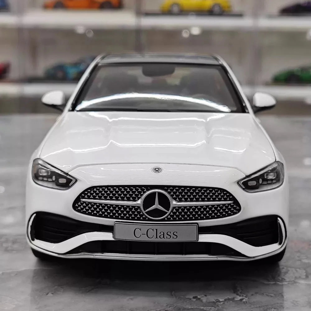 [NZG] 1:18 Mercedes-Benz 2025 C-Class C260 White Model Car Die-Cast