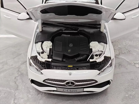 [NZG] 1:18 Mercedes-Benz 2025 C-Class C260 White Model Car Die-Cast