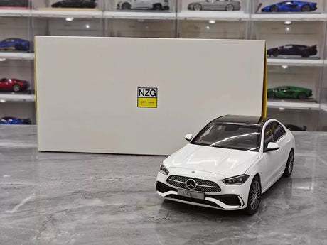 [NZG] 1:18 Mercedes-Benz 2025 C-Class C260 White Model Car Die-Cast