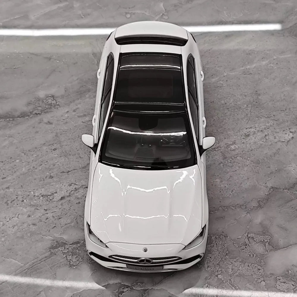 [NZG] 1:18 Mercedes-Benz 2025 C-Class C260 White Model Car Die-Cast