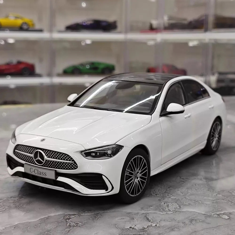 [NZG] 1:18 Mercedes-Benz 2025 C-Class C260 White Model Car Die-Cast