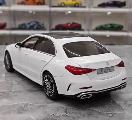 [NZG] 1:18 Mercedes-Benz 2025 C-Class C260 White Model Car Die-Cast