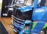 [NZG] 1:18 Mercedes-Benz Actros Wolf Transporte Edition Model Car Die-Cast
