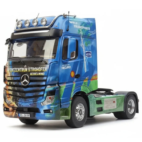 [NZG] 1:18 Mercedes-Benz Actros Wolf Transporte Edition Model Car Die-Cast