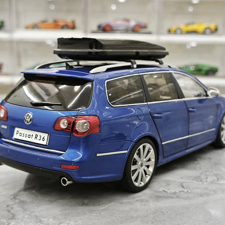 NZG Volkswagen 2009 Passat R36 Estate Biscay Blue 1:18 – Modello da collezione pressofuso