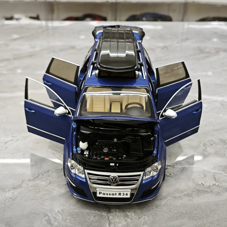 NZG Volkswagen 2009 Passat R36 Estate Biscay Blue 1:18 – Modello da collezione pressofuso