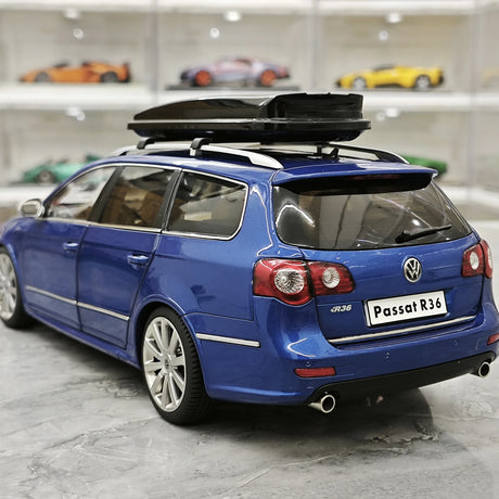 NZG Volkswagen 2009 Passat R36 Estate Biscay Blue 1:18 – Modello da collezione pressofuso