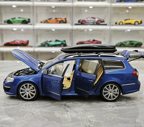 NZG Volkswagen 2009 Passat R36 Estate Biscay Blue 1:18 – Modello da collezione pressofuso