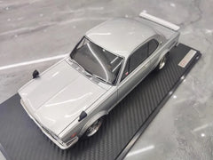 1:18 Nissan 1970 Skyline 2000 GT-R KPGC10 Silver Die Cast Model Car