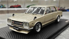 1:18 Nissan 1970 Skyline 2000 GT-R PGC10 Gold Die Cast Model Car