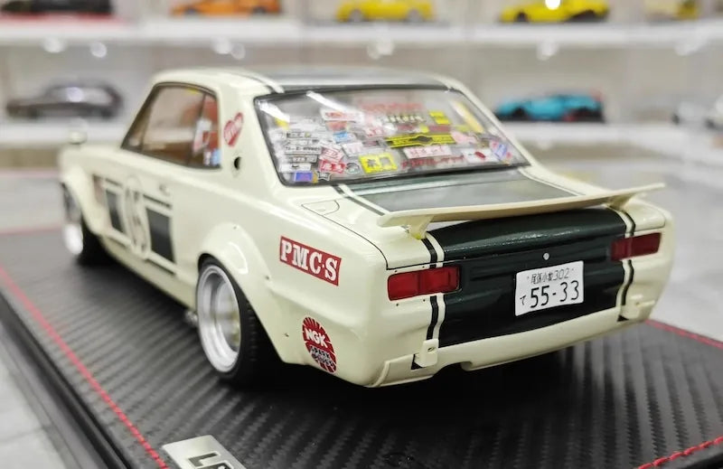 1:18 Nissan 1971 Skyline 2000 GT-R Hakosuka LBWK JTCC Die Cast Model Car