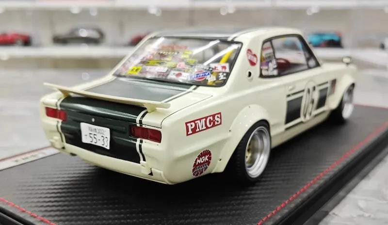 1:18 Nissan 1971 Skyline 2000 GT-R Hakosuka LBWK JTCC Die Cast Model Car