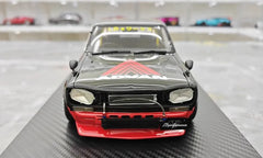 1:18 Nissan 1971 Skyline LB-WORKS Hakosuka 2Door Black Die Cast Model Car