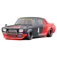1:18 Nissan 1971 Skyline LB-WORKS Hakosuka 2Door Black Die Cast Model Car