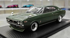 1:18 Nissan 1972 Laurel 2000SGX C130 Green Die Cast Model Car