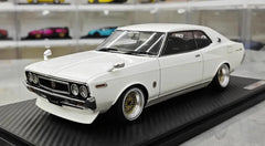 1:18 Nissan 1972 Laurel 2000SGX C130 White Die Cast Model Car