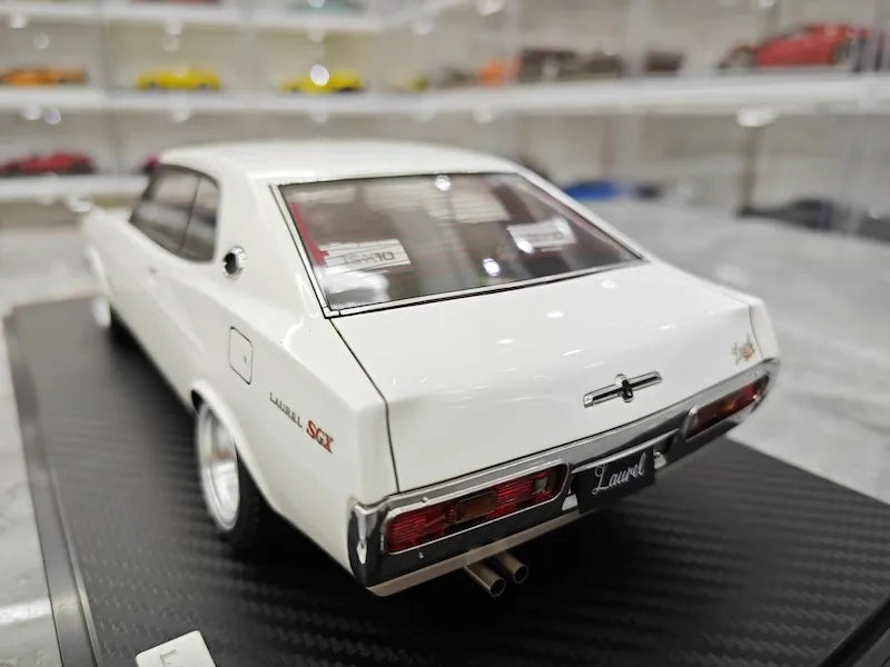 1:18 Nissan 1972 Laurel 2000SGX C130 White Die Cast Model Car