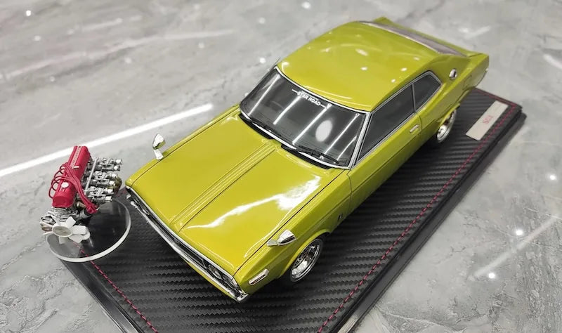 1:18 Nissan 1972 Laurel 2000SGX C130 Yellow Die Cast Model Car